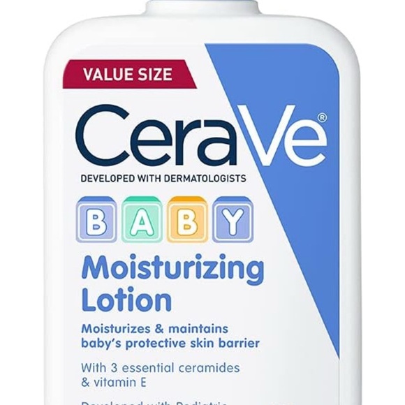 TWO 16oz bottles Cera Ve Baby Moisturizing Lotion - total 32oz - Picture 2 of 9